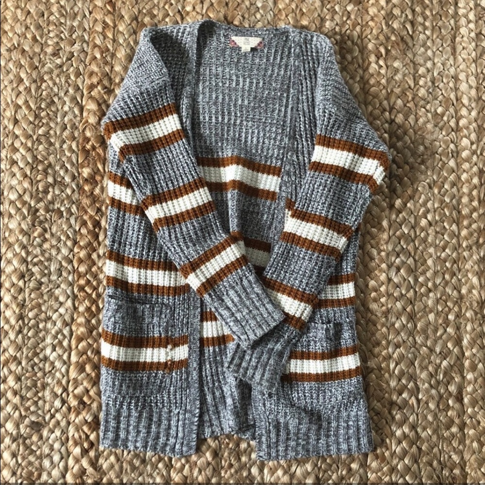 Boho striped cardigan